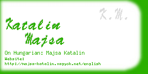 katalin majsa business card